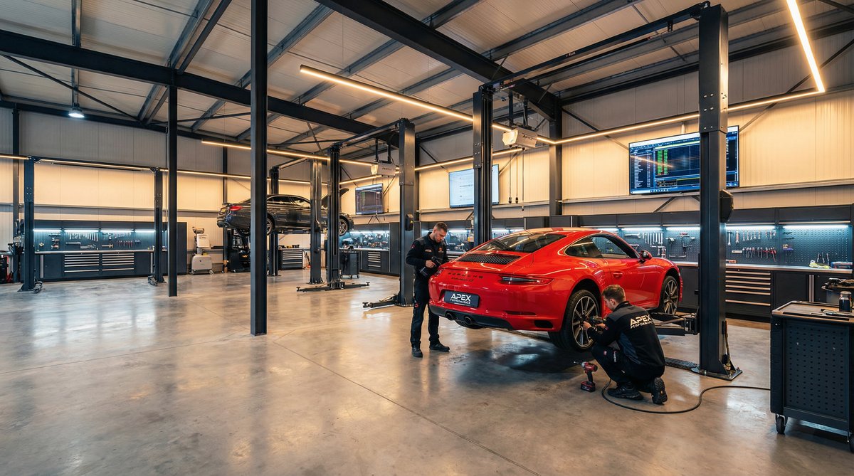 麻豆视频汽车改装门店实景